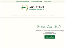 Tablet Screenshot of montiniortho.com